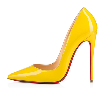 Желтые брендовые туфли Christian Louboutin 10181-2