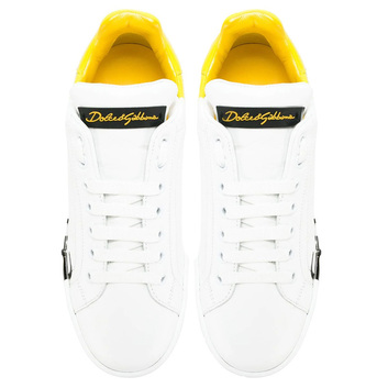 Желтые кроссовки D&G 6022-1