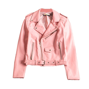 Короткая розовая куртка 12400-1