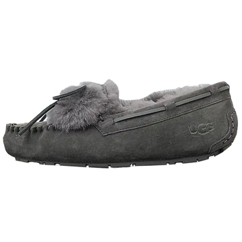 Темно-серые мокасины на меху UGG 8901