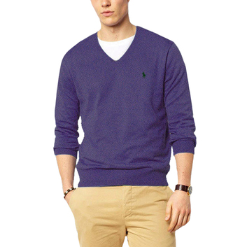 Мужской фиолетовый свитер POLO 2588-1