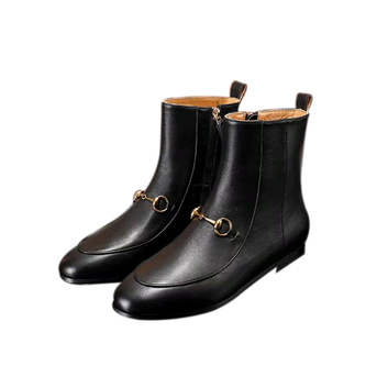 Черные женские короткие ботинки 14228-1