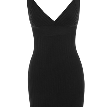 Короткое черное платье Herve Leger 15351