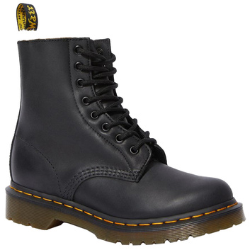 Высокие кожаные ботинки на овчине Dr. Martens 9123