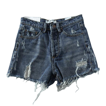 Женские джинсовые рваные шорты 14638-1