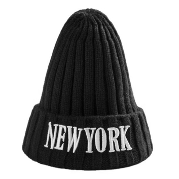 Теплая черная шапка New York 3308-1