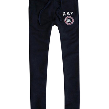 Спортивные темно-синие штаны A&F 3319-3