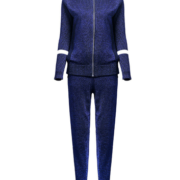 Люрексовый синий спортивный костюм Dior 13819-1