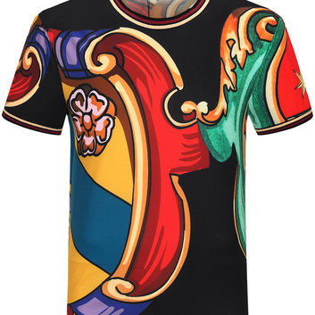 Яркая футболка с принтом Dolce&Gabbana 9283