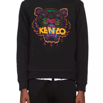 Черный свитшот Tiger с логотипом Kenzo 15435