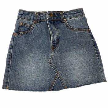 Синяя джинсовая юбка мини 15556