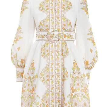 Льняное платье с рукавом Zimmermann 15590