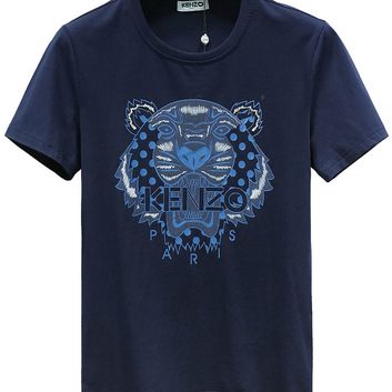 Хлопковая футболка с вышивкой KENZO 9366