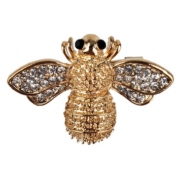 Брошь со стразами “Пчела” 15601
