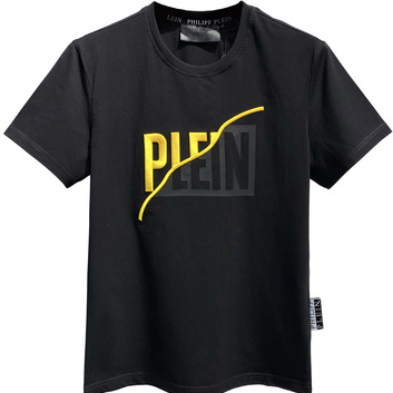 Хлопковая футболка с вышитым декором Philipp Plein 9371