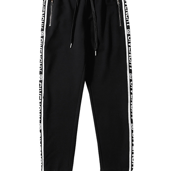 Черные спортивные штаны с лампасами Givenchy 8963-1