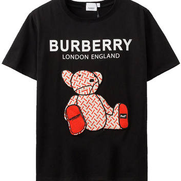 Хлопковая футболка с вышитым мишкой Тедди 9480