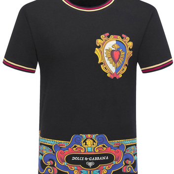 Мужская футболка с орнаментом Dolce&Gabbana 9479