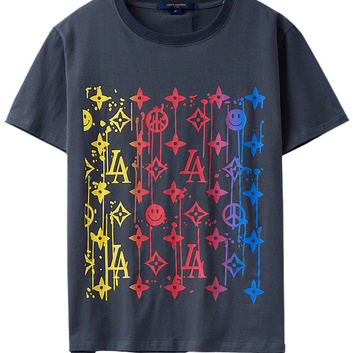 Креативная футболка “Хиппи” Louis Vuitton 9495