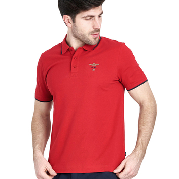 Мужская красная футболка-поло Aeronautica Militare 9619