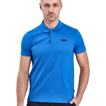Ярко-синяя футболка-поло Aeronautica Militare 9620
