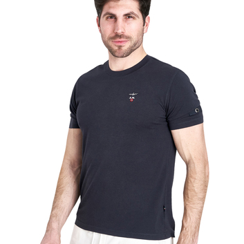 Темная мужская футболка Aeronautica Militare 9623