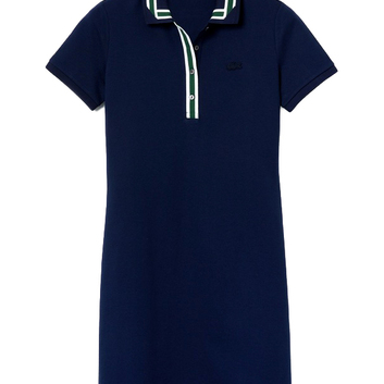 Темно-синее платье футболка поло Lacoste 15742