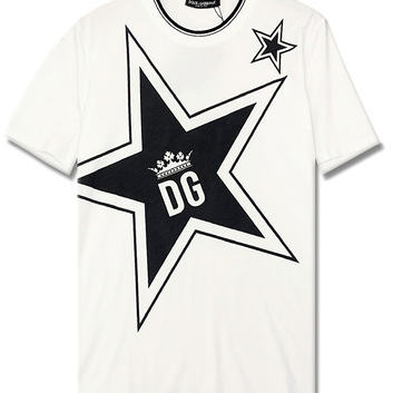 Белая футболка “Звезда” Dolce&Gabbana 9694