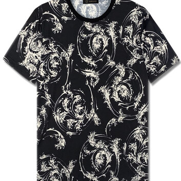 Футболка с брендовым орнаментом Versace 9700