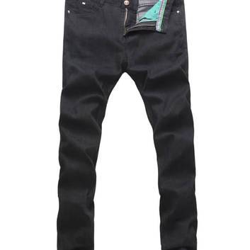 Мужские джинсы черного цвета 9775