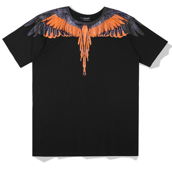 Черная футболка “Крылья” Marcelo Burlon 9789