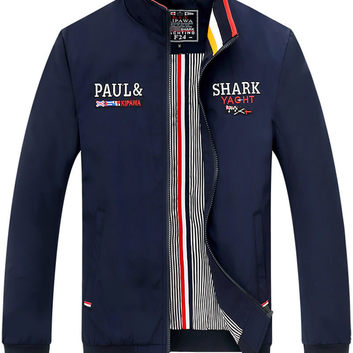Темно-синяя куртка с нашивками Paul&Shark 9593