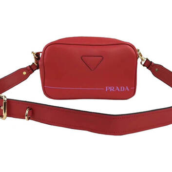 Кожаная сумка на плечо Prada 7662