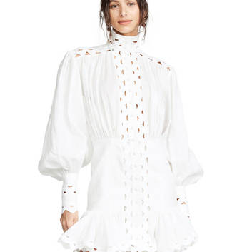 Легкое летнее белое платье от Zimmermann 8222-1
