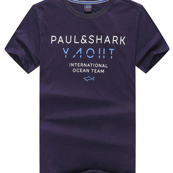 Темно-синяя футболка Paul&Shark International Ocean Team 7724-1