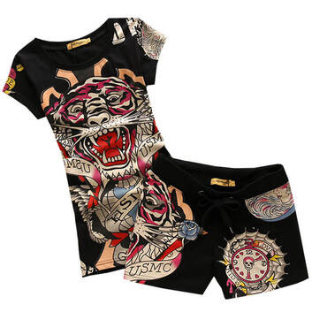 Черный спортивный костюм Ed Hardy 13885-2