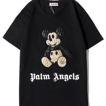 Свободная футболка с Микки Маусом Palm Angels 15884