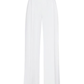 Элегантные широкие брюки белого цвета 15917