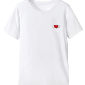 Белая женская футболка 14733-1