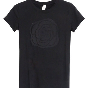Чераня футболка Камелия с цветком 3672-1
