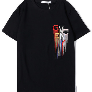 Хлопковая футболка с вышивкой Givenchy 18032