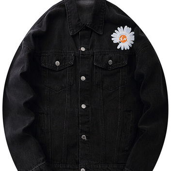 Джинсовая куртка “Ромашка” Peaceminusone 18051