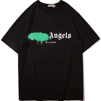 Хлопковая футболка с надписью Palm Angels 18053