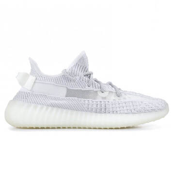 Необычные белые кроссовки Yeezy Boost 350 V2 Reflective 18086