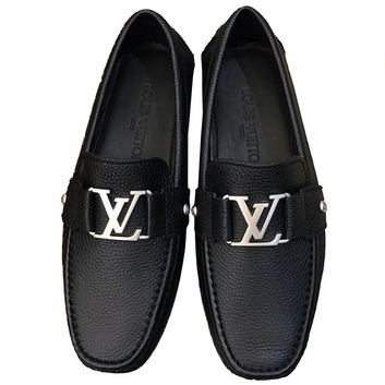 Кожаные мокасины с логотипом Louis Vuitton 18080