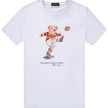 Хлопковая футболка с мишкой Polo 15931