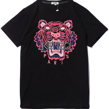Женская футболка с розовым тигром Kenzo 15939