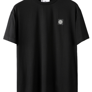 Однотонная футболка Stone Island 18124