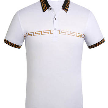 Белая футболка Поло от Versace 6986-1
