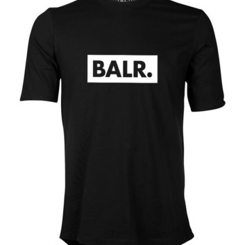 Хлопковая черная мужская футболка BALR. 8209-1